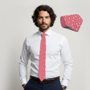 Gravata Hexágono Coral Blush e Triângulo Carvão