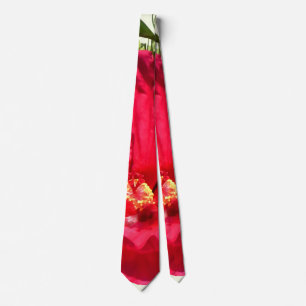 Gravata Hibiscus Rosa Escuro