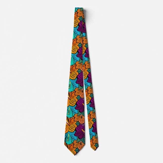 Gravata Hibiscus Tie (Frente)