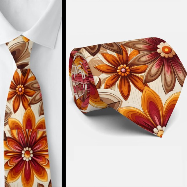 Gravata Hippie Floral Poderosa (Criador carregado)