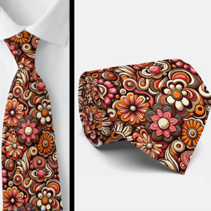 Gravata Hippie Floral Poderosa