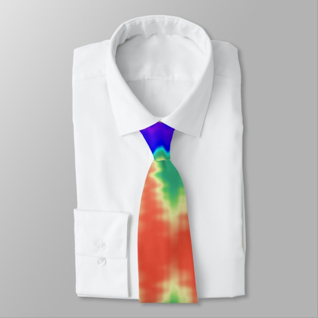 Gravata Hippie Tie Dye Necktie (Amarrado)
