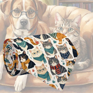 Gravata Hipster Faux Silk   Cavalheiro Gatos Elegantes