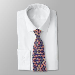 Gravata Hipster Nine Hexagon Blur Satin Necktie