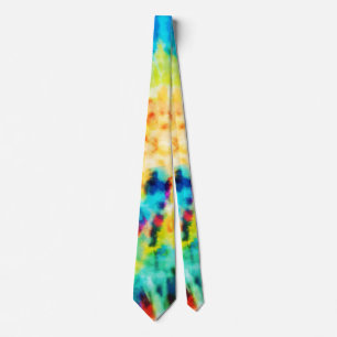 Gravata *~* Hipster Rainbow Psicodélico Retro Tie Dye Tie