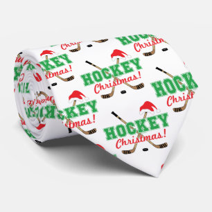 Gravata Hockey com palitos de Natal