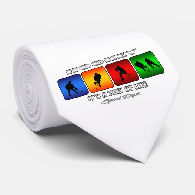 Gravata Hockey legal É Uma Forma De Vida (Rolled)