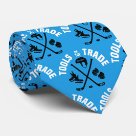 Gravata Hockey Tools of the Trade on blue