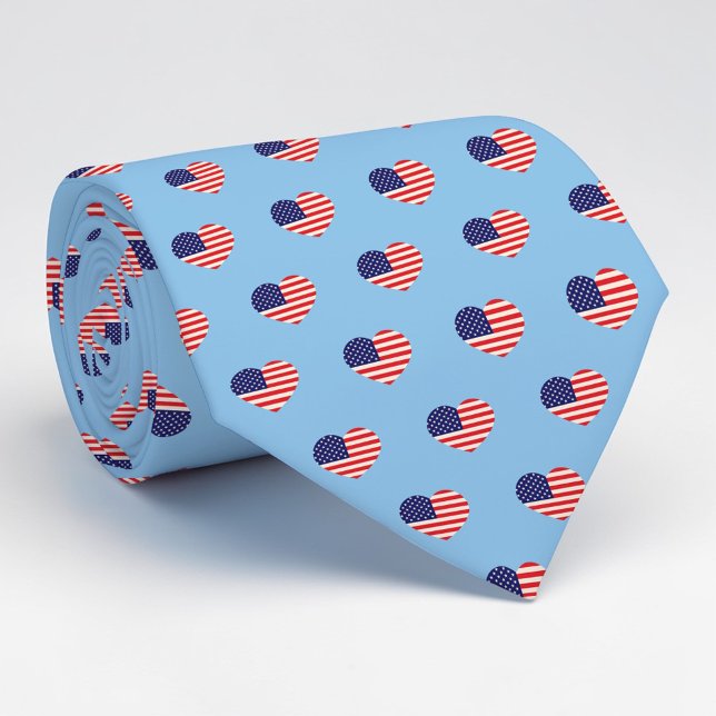 Gravata Holiday - Fourth of July American Flag Necktie (Criador carregado)