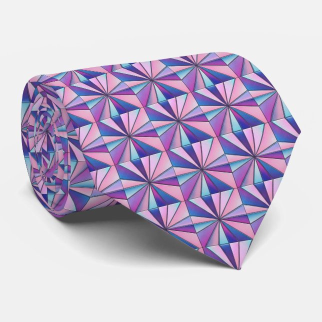 Gravata Holographic Geometric Pattern (Rolled)