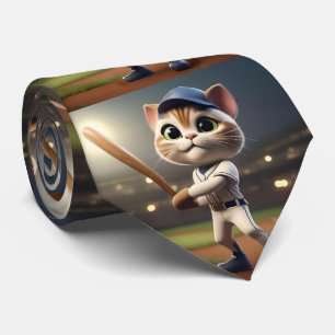 Gravata Home Run Hitter: O Gato de Baseball em 3D ganha um