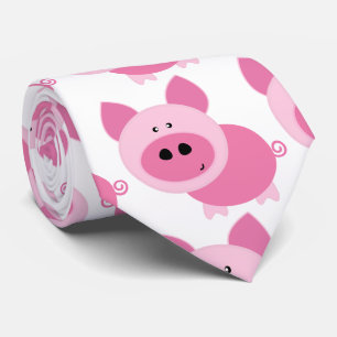 Gravata Homem cor-de-rosa de Piggies