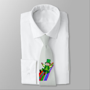 GRAVATA HORA DE LEPRECHAUN ENGRAÇADA IRLANDESA