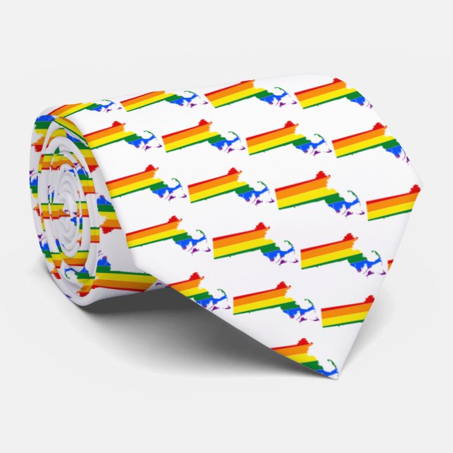 GRAVATA HORA DE ORAÇÃO LGBTQ MASSACHUSETES (Rolled)
