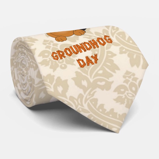 GRAVATA HORA DO DIA DE GROUNDHOG (Rolled)