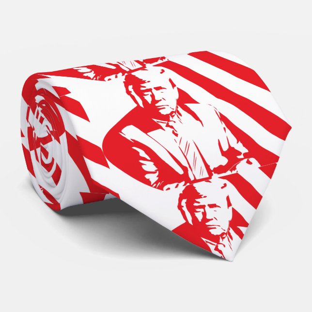 GRAVATA HORA DO PESCOÇO DE TRUMP (Rolled)
