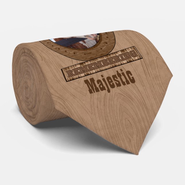 Gravata Horse Memorial Horsferradura Foto (Rolled)