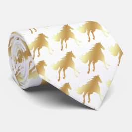 Gravata Horse Mustang Team Mascot Futebol Necktie