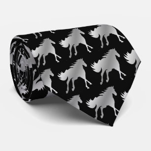 Gravata Horse Mustang Team Mascot Futebol Necktie