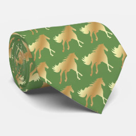 Gravata Horse Mustang Team Mascot Futebol Necktie