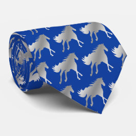 Gravata Horse Mustang Team Mascot Futebol Necktie