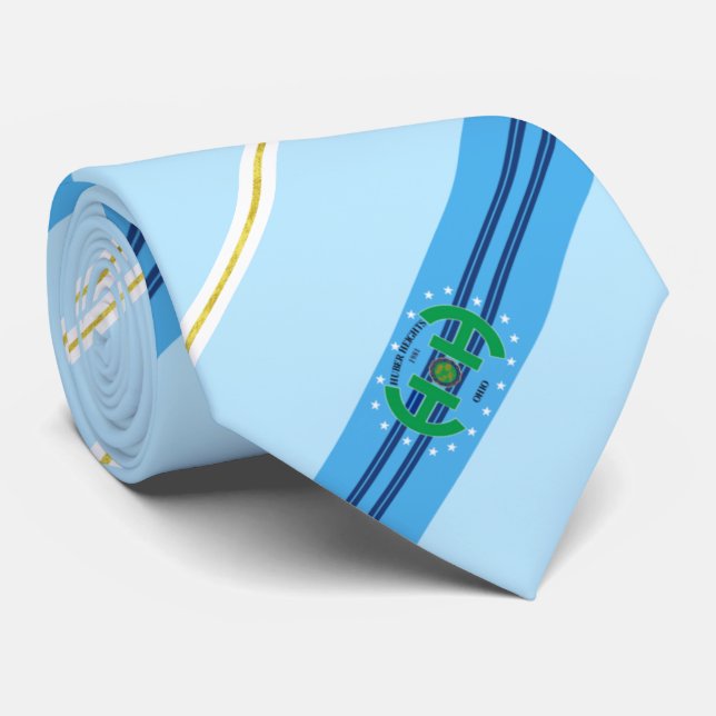 Gravata Huber Heights (Ohio), bandeira da cidade, Neck Tie (Rolled)