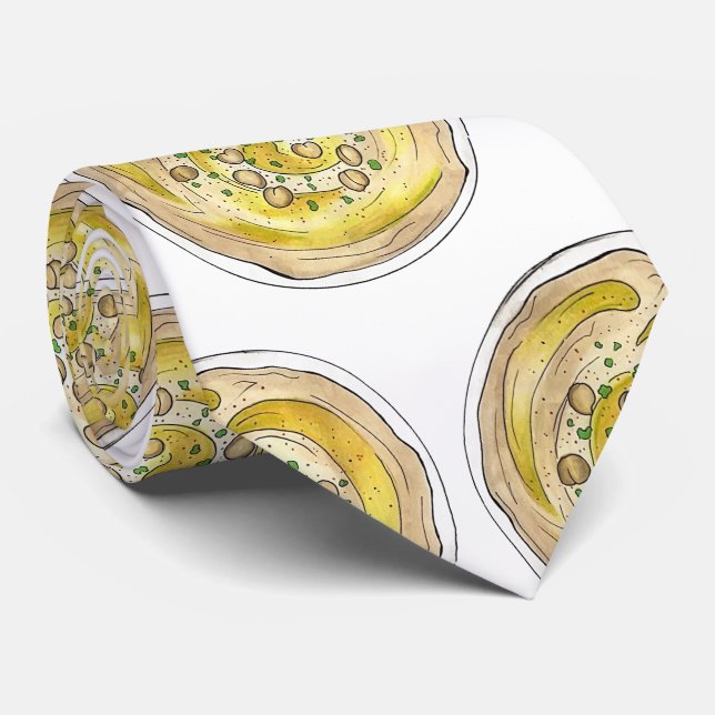 Gravata Hummus Houmous Chickpeas — Comida do Mediterrâneo (Rolled)