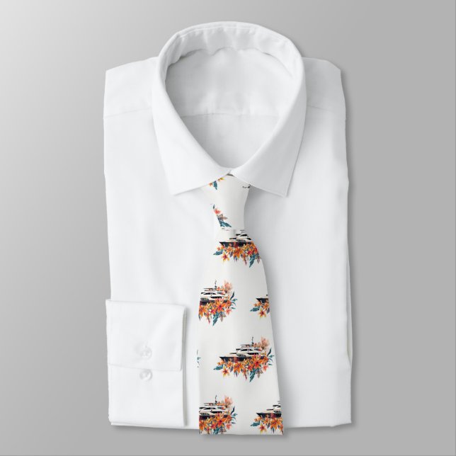 Gravata Iates masculinos em branco (Amarrado)