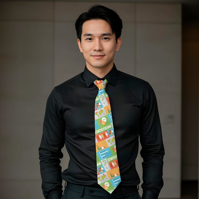 Gravata Ícone de Estatístico Profissional Design Icônico (Criador carregado)