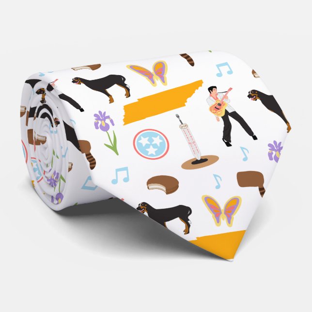 Gravata Ícones do Tennessee (Rolled)