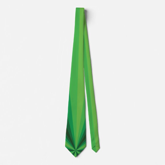 Gravata Ilusões Ópticas Coletor de Pescoço Verde Masculino (Frente)