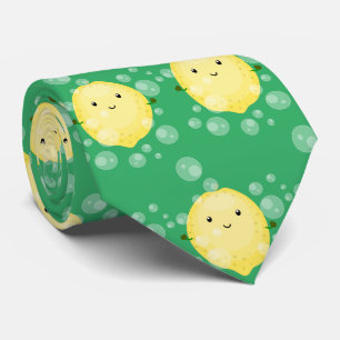 Gravata Ilustração de bolhas de desenho animado de fruta d