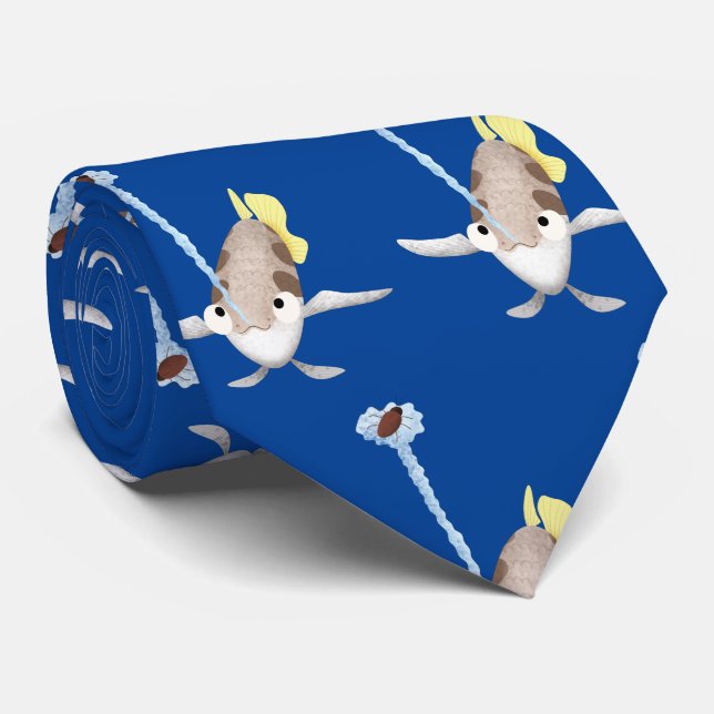 Gravata Imagem de desenho animado de Arquerfish em Cute (Rolled)