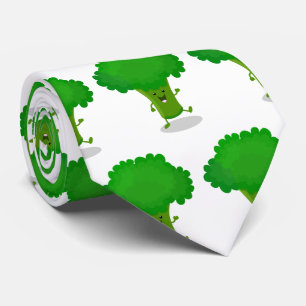 Gravata Imagem de desenhos animados de brócolis dançarin