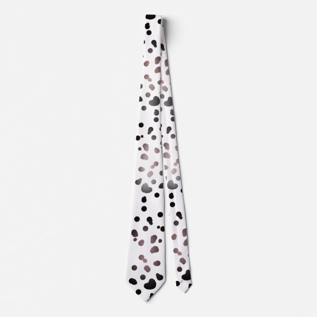 Gravata Impressão de Animais Dalmáticos Cruella Deville Co (Frente)