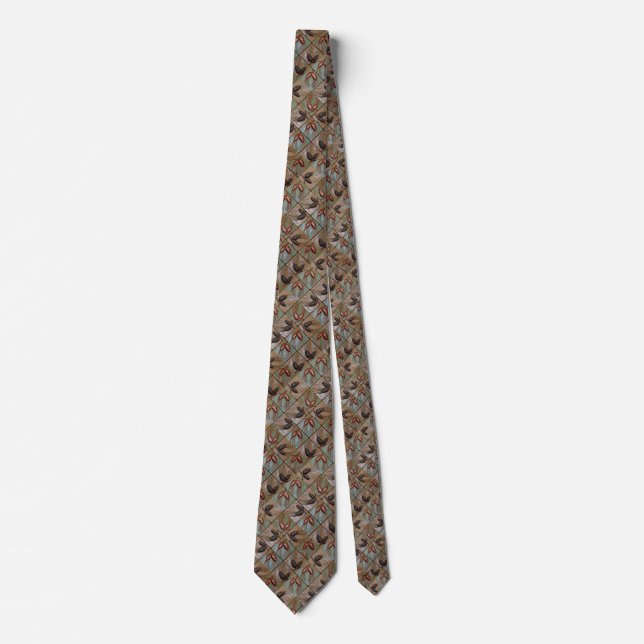 Gravata Impressão de azulejo Tie Pinecones (Frente)