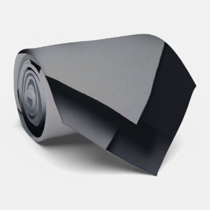 Gravata impressão de Cinza de luxo exclusivo 3D