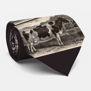 Gravata impressão de impressão Holstein do século XIX