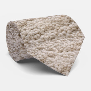 Gravata Impressão de Lã Branca de Borregos Brancos