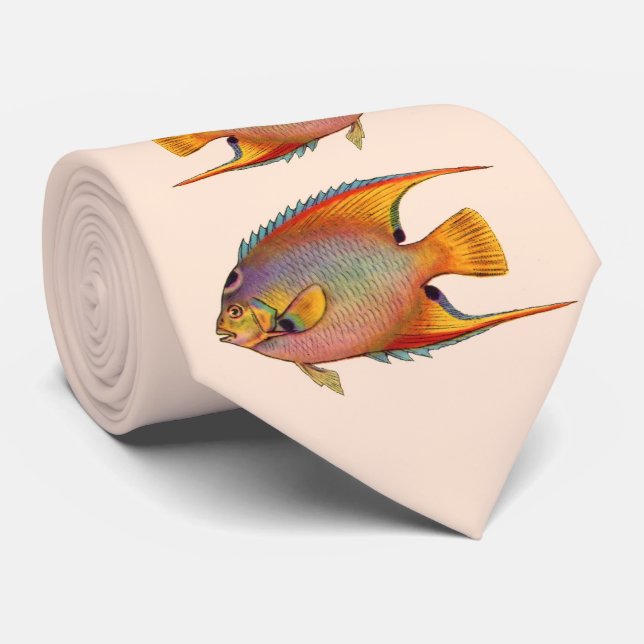 Gravata impressão de peixe-anjo (Rolled)