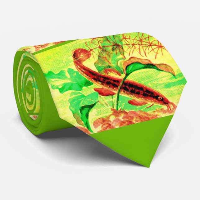 Gravata impressão de peixe meteorológico  (Rolled)