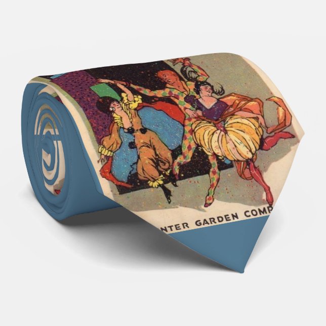 Gravata impressão do playbill do Al Jolson de 1923 (Rolled)