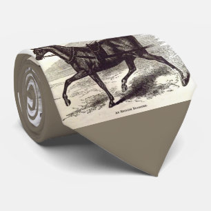 Gravata impressão do século 19 Um cavalo de galeria inglês