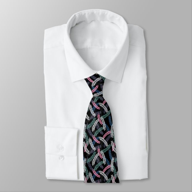 Gravata Impressão Floral Tie masculino (Amarrado)