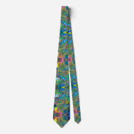 Gravata Impressão Opal Gemstone Tie