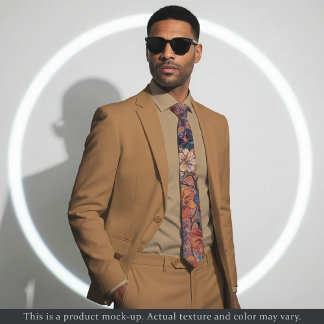 Gravata Impressionist Floral Medley Necktie