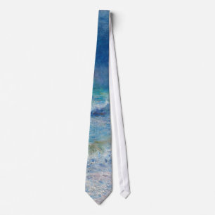 Gravata Impressionista do Renoir Painting Blue Seascape