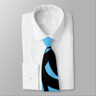 Gravata Incrível Arte Moderna Azul / Preto 2