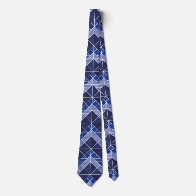 Gravata Indigo Tangram Tie (Frente)