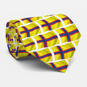 Gravata Ingrian Finns Flag Tie